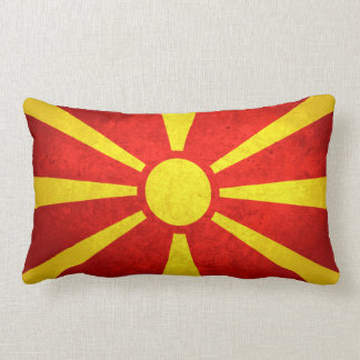Flag of Macedonia Lumbar Pillow