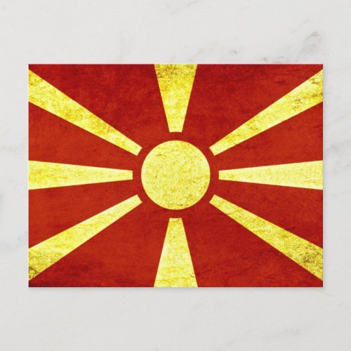 Flag of Macedonia Postcard