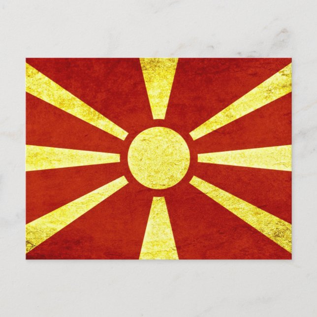 Flag of Macedonia Postcard (Front)