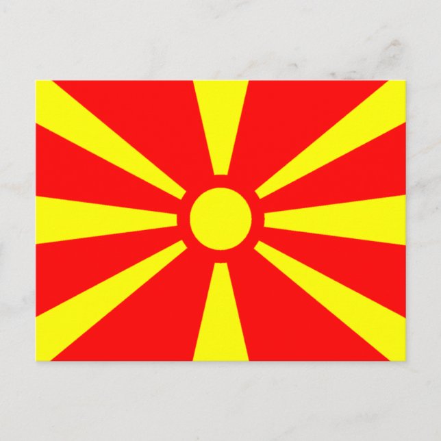 Flag of Macedonia Postcard (Front)