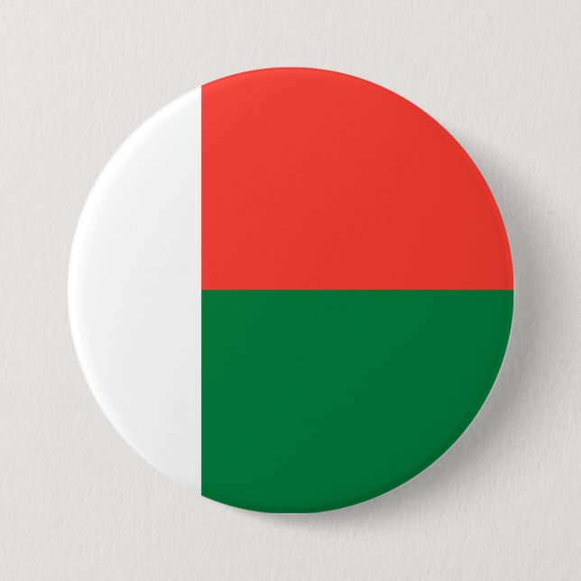 Flag of Madagascar Button (Front)