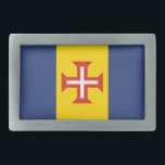 Flag of Madeira, Portugal Belt Buckle<br><div class="desc">Madeira region - flag,  in Portugal.</div>