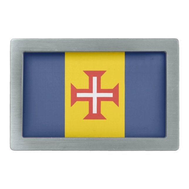 Flag of Madeira, Portugal Belt Buckle (Front)