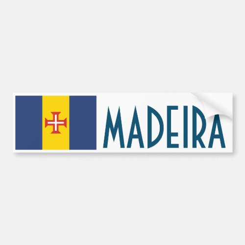 Flag of Madeira Portugal Bumper Sticker