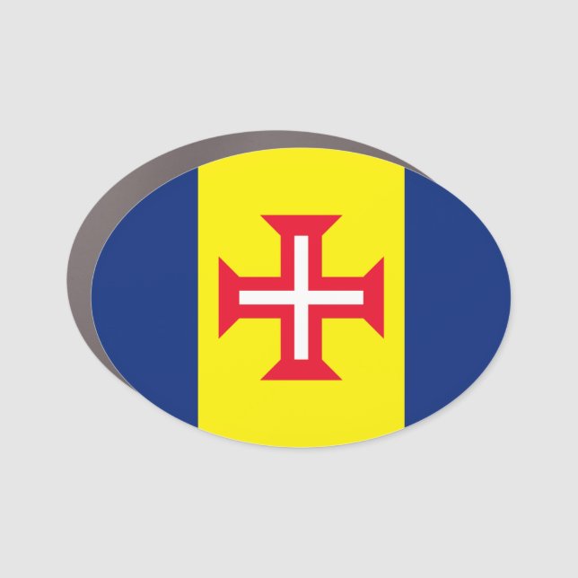 Flag of Madeira, Portugal Car Magnet (Front)