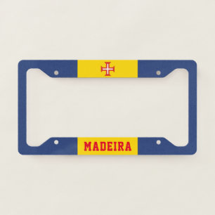 Flag of Madeira, Portugal License Plate Frame