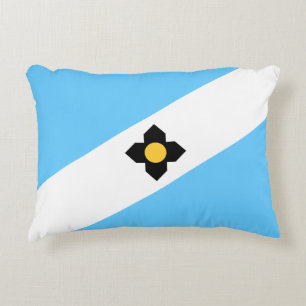 Flag of Madison, Wisconsin Accent Pillow