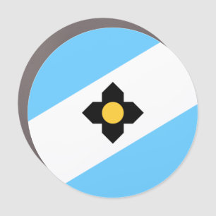Flag of Madison, Wisconsin Car Magnet
