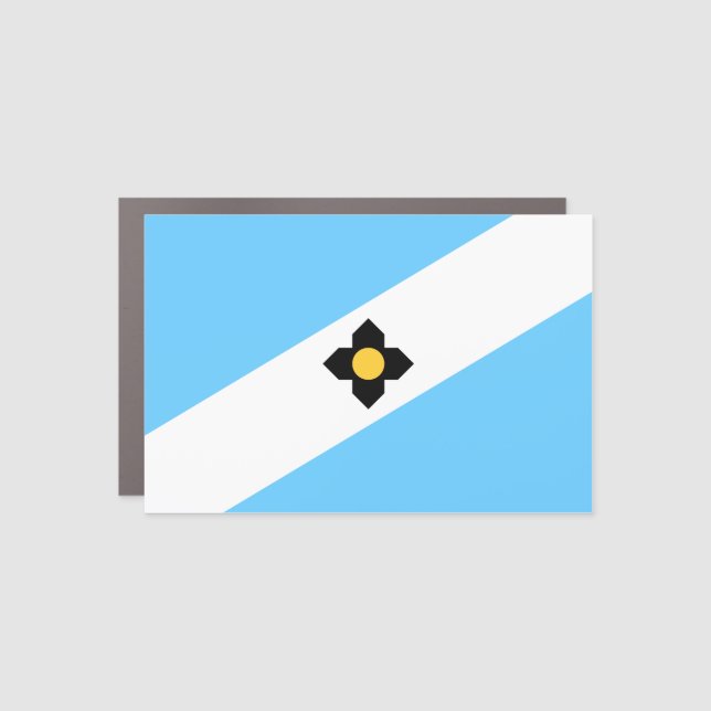 Flag of Madison, Wisconsin Car Magnet (Front)