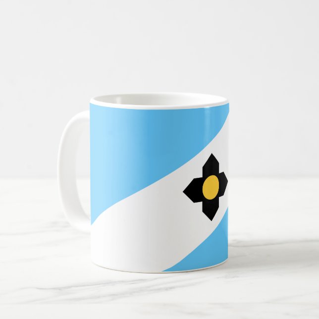 Flag of Madison, Wisconsin Coffee Mug (Front Left)