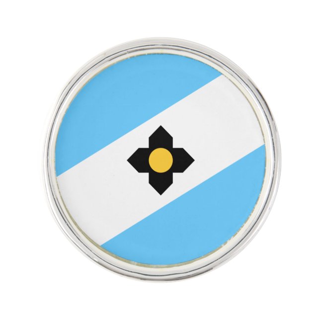 Flag of Madison, Wisconsin Lapel Pin (Front)