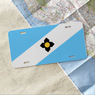 Flag of Madison, Wisconsin License Plate