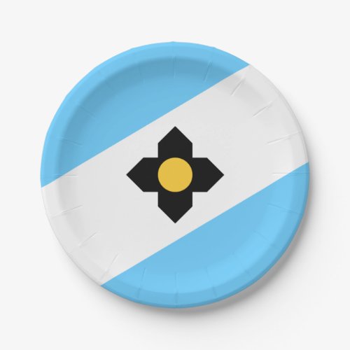 Flag of Madison Wisconsin Paper Plates