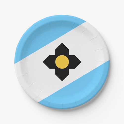 Flag of Madison Wisconsin Paper Plates