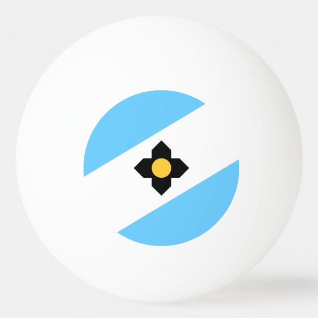 Flag of Madison, Wisconsin Ping-Pong Ball (Front)