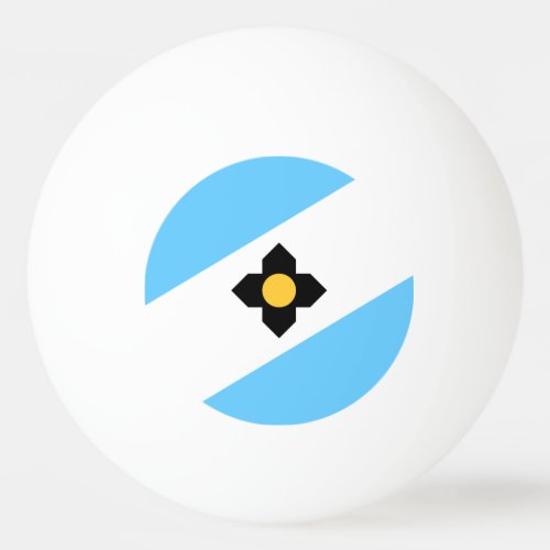 Flag of Madison Wisconsin Ping_Pong Ball
