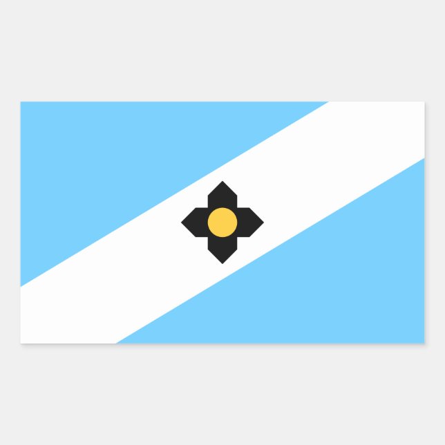 Flag of Madison, Wisconsin Rectangular Sticker (Front)