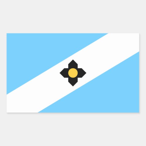 Flag of Madison Wisconsin Rectangular Sticker