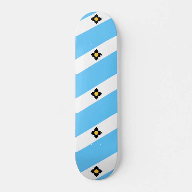 Flag of Madison, Wisconsin Skateboard (Front)