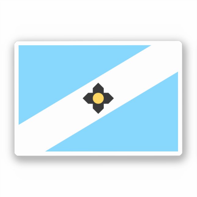 Flag of Madison, Wisconsin Sticker (Front)