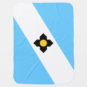 Flag of Madison, Wisconsin Swaddle Blanket