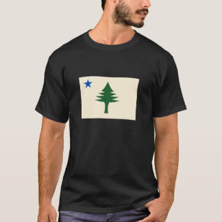Flag of Maine 1901 Maine State Flag Pine Tree Stat T-Shirt