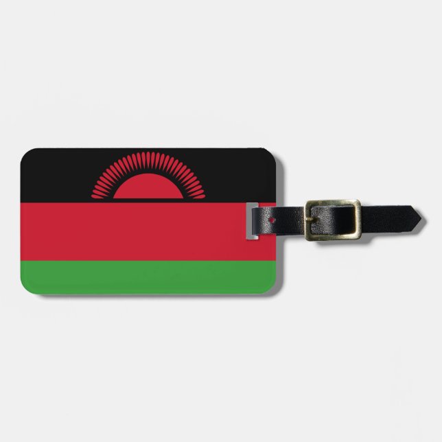 Flag of Malawi Easy ID Personal Luggage Tag (Front Horizontal)