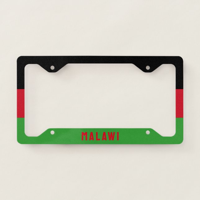 Flag of Malawi License Plate License Plate Frame (Front)