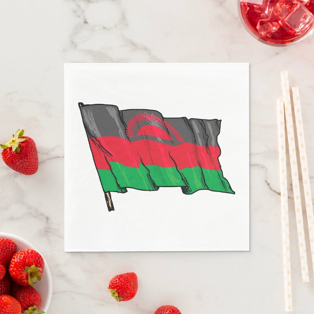 Flag Of Malawi Napkins (Creator Uploaded)