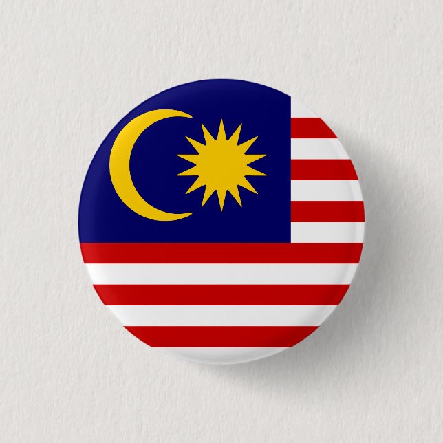 Flag of Malaysia Button (Front)
