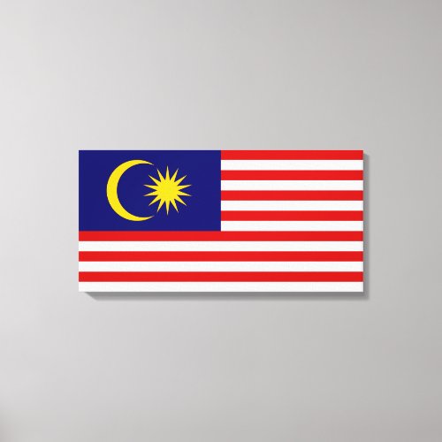 Flag of Malaysia Canvas Print