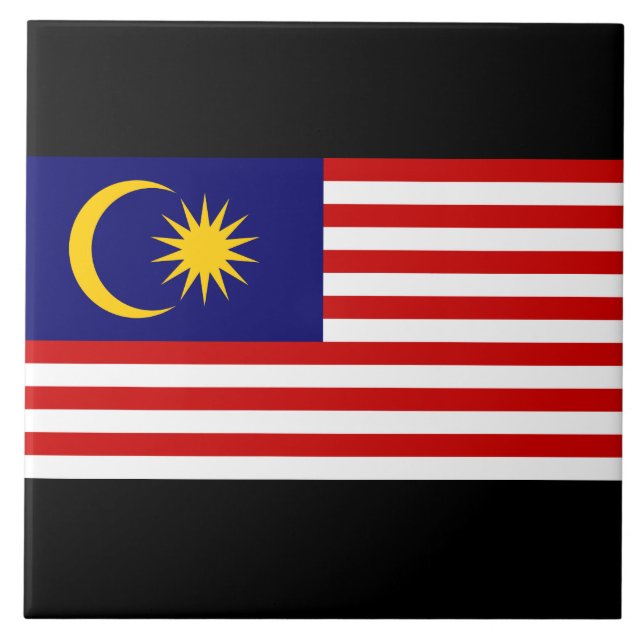 Flag of Malaysia Ceramic Tile (Front)
