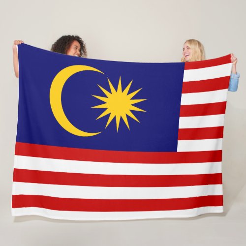 Flag of Malaysia Fleece Blanket