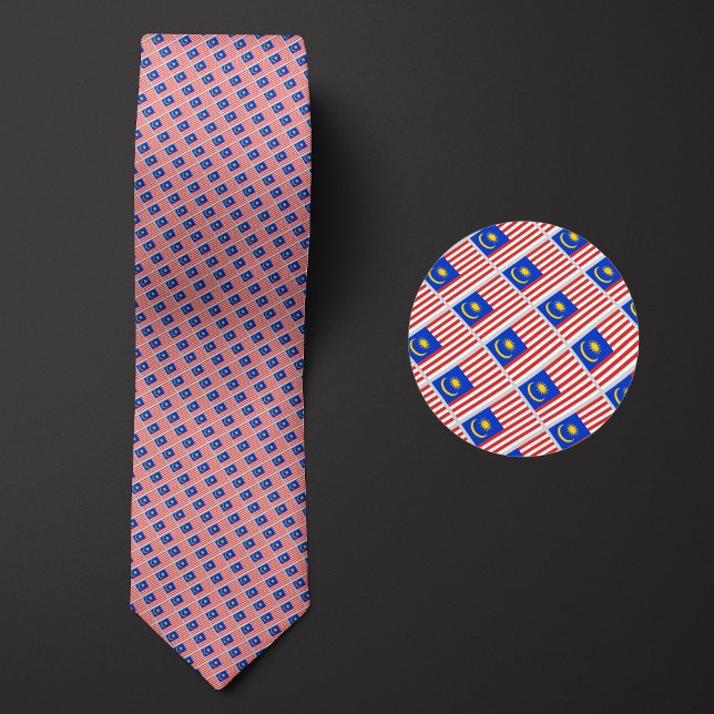 Flag of Malaysia Pattern Neck Tie (Creator Uploaded)