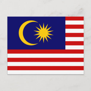 Flag of Malaysia Postcard