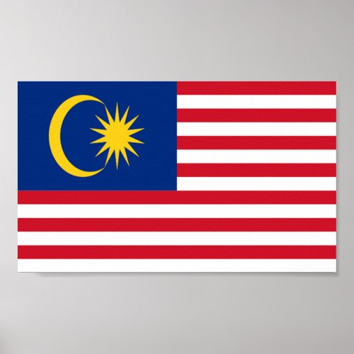 Flag of Malaysia Poster