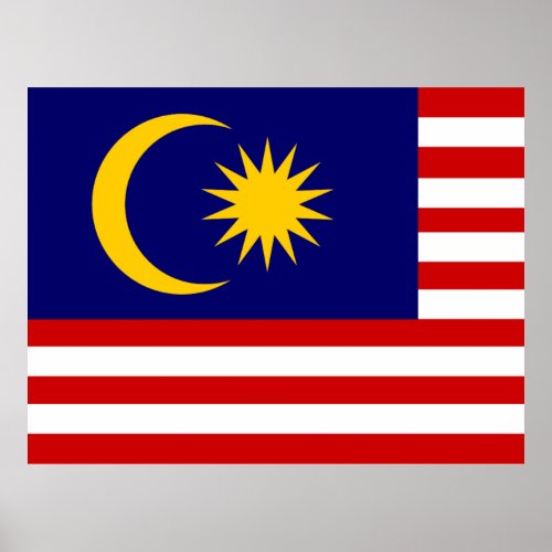 Flag of Malaysia Poster