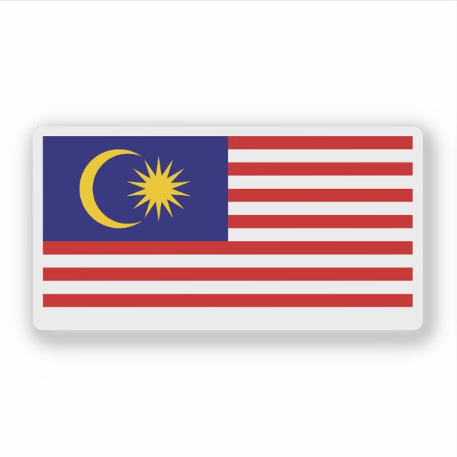 Flag of Malaysia Sticker (Front)
