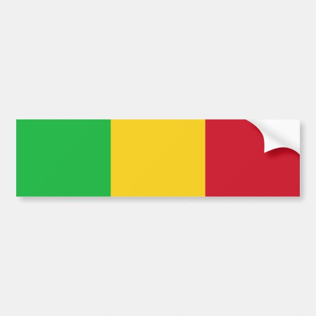 Flag of Mali Bumper Sticker (Front)