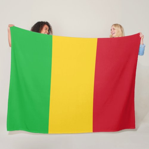 Flag of Mali Fleece Blanket