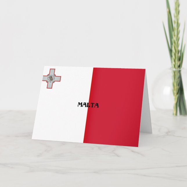 Flag of Malta Card (Front)