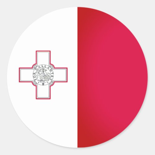Flag of Malta Classic Round Sticker