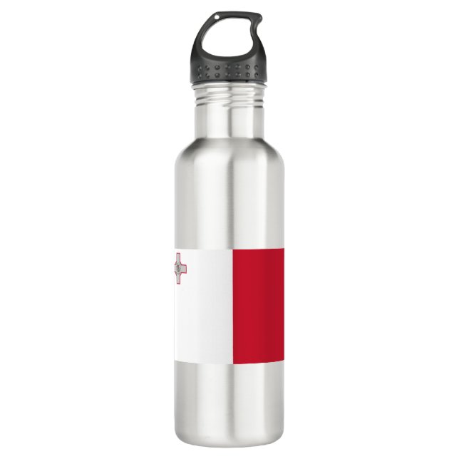Flag of Malta Stainless Steel Water Bottle (Front)