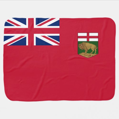 Flag of Manitoba Baby Blanket