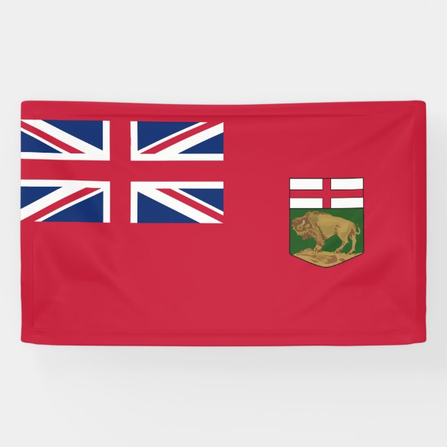 Flag of Manitoba Banner (Horizontal)