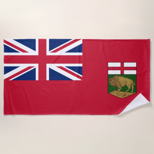 Flag of Manitoba Beach Towel