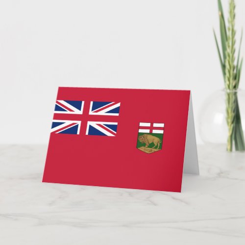 Flag of Manitoba Card