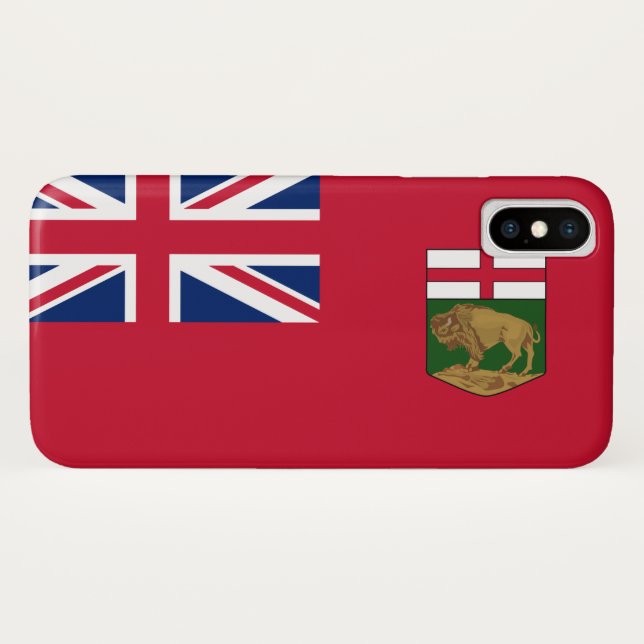 Flag of Manitoba Case-Mate iPhone Case (Back (Horizontal))