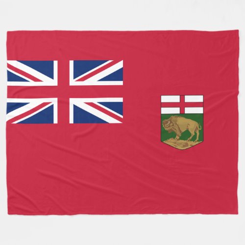 Flag of Manitoba Fleece Blanket