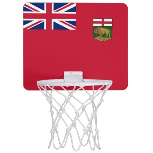 Flag of Manitoba Mini Basketball Hoop